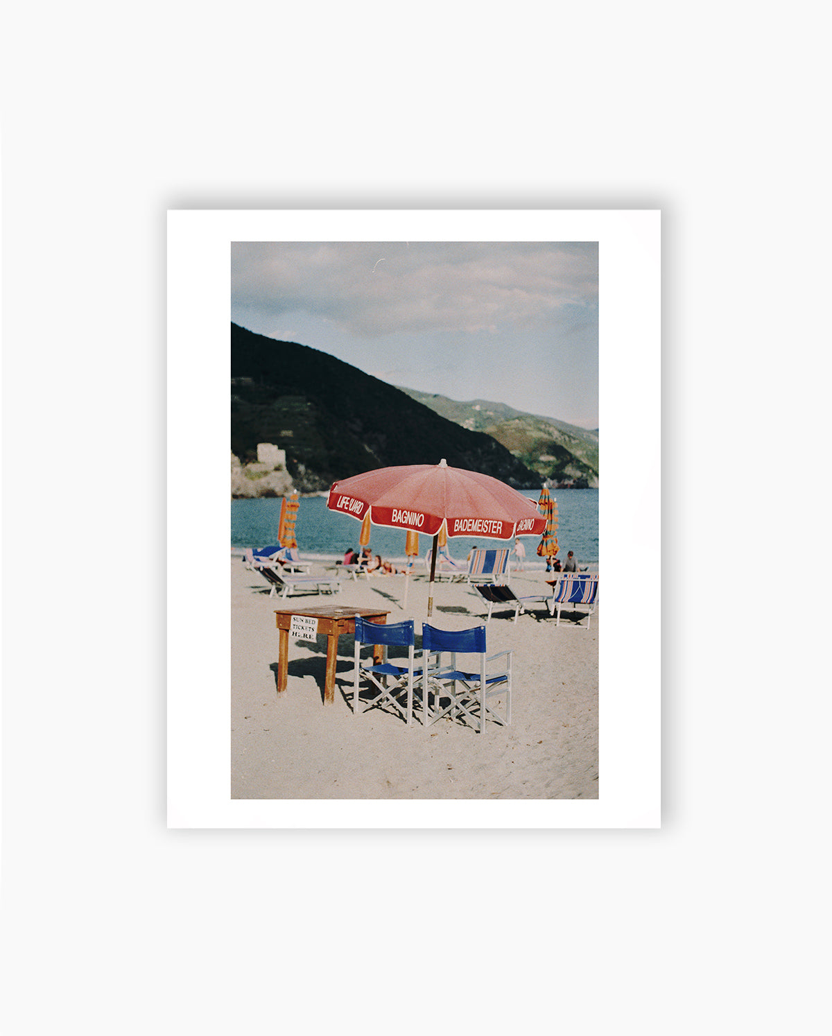 Photo Edition: Sun Bed Tickets. Cinque Terre, 2019